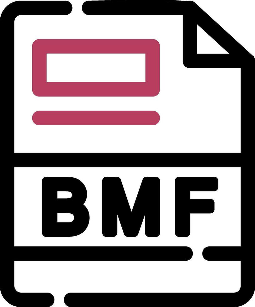 bmf criativo ícone Projeto vetor