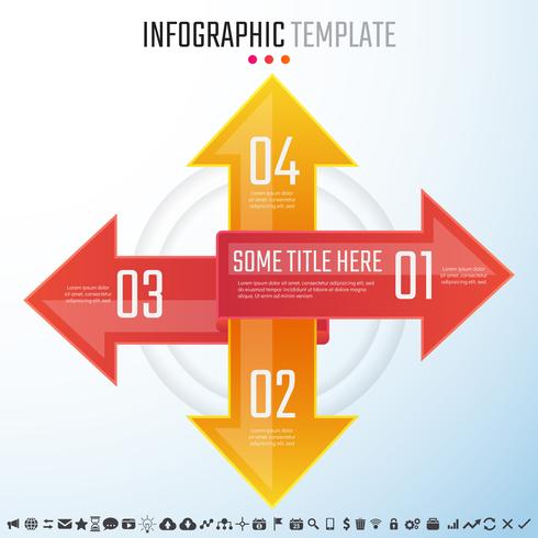 Modelo de design de infografia vetor