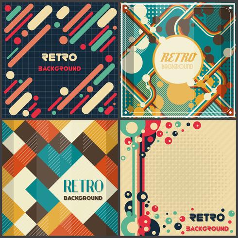 Modelo de Design retro vintage estilo de fundo vetor