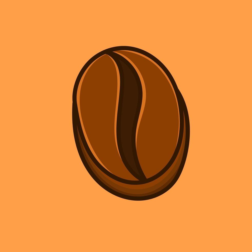 grãos de café isolados ilustração vetorial para café, menu, ícone, web vetor