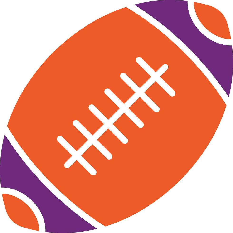 ilustração de design de ícone de vetor de futebol americano