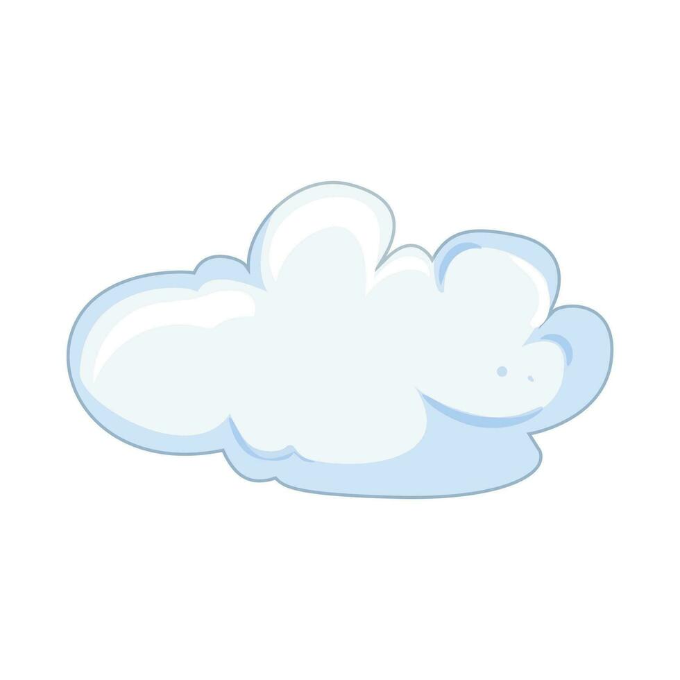 nublado nuvem desenho animado vetor ilustração