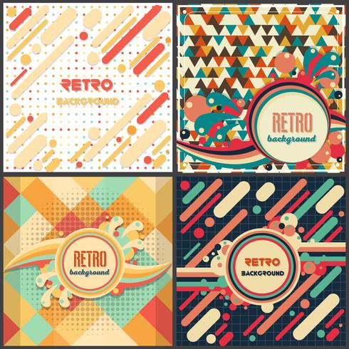 Modelo de Design retro vintage estilo de fundo vetor