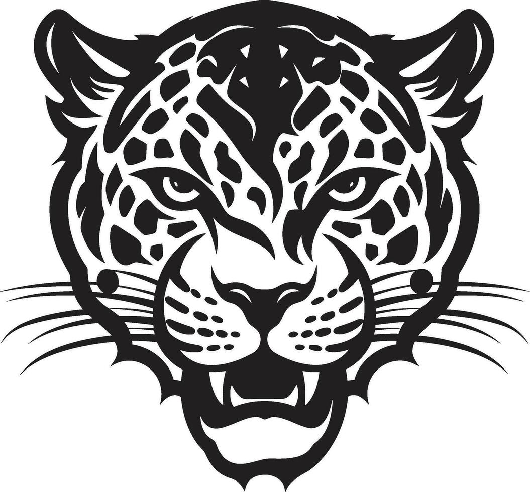 em a caçar Preto leopardo logotipo Projeto felino excelência Preto leopardo vetor ícone