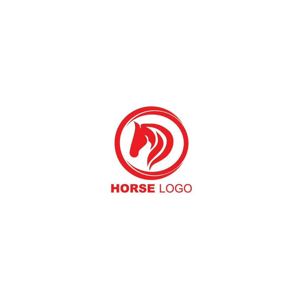 design de logotipo de cabeça de cavalo vetor