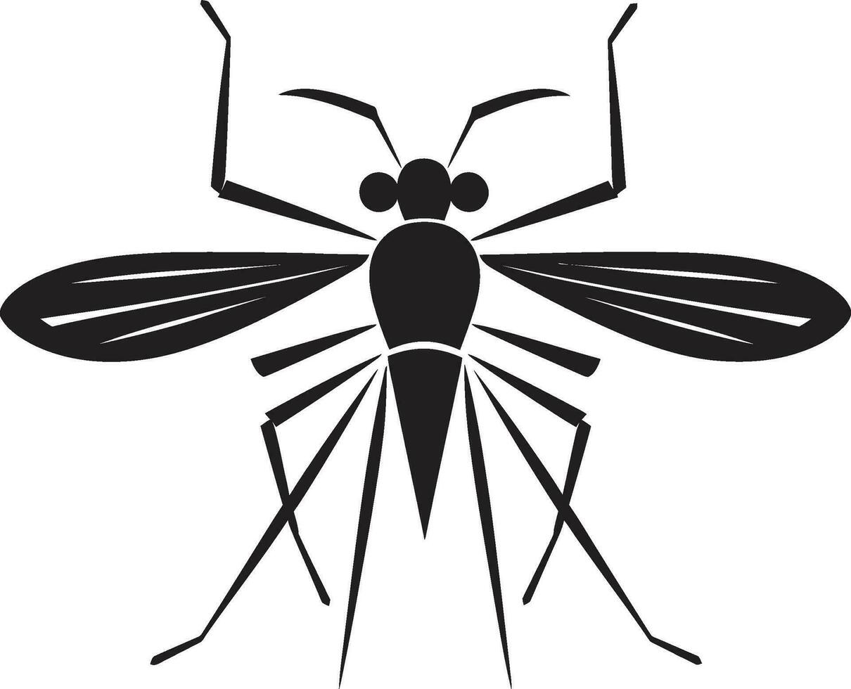 futurista mosquito ilustração monocromático mosquito iconografia vetor