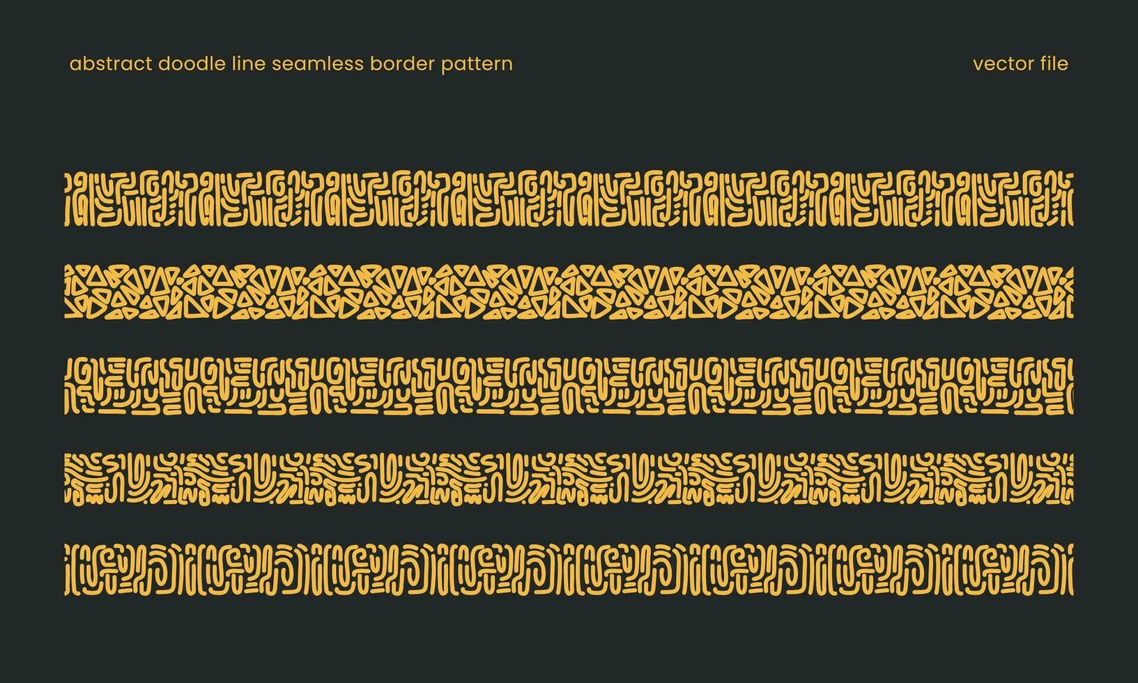 abstrato rabisco linha desatado padronizar para fronteira Projeto decoração. africano ou asteca tribo gostar padronizar fronteira vetor ilustração