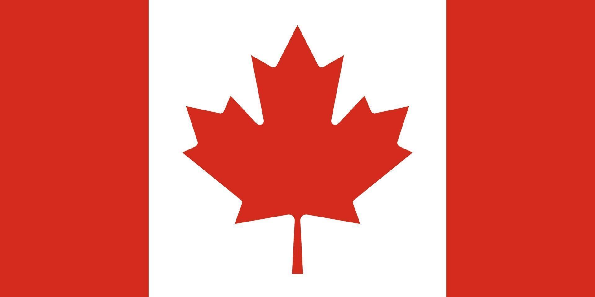 bandeira canadense do canadá vetor