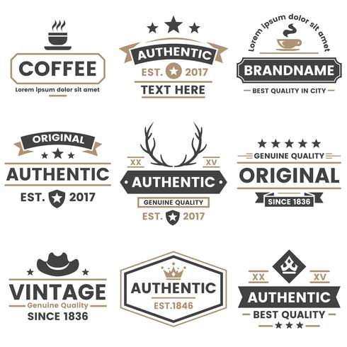 Vintage Retro Vector Logo para banner