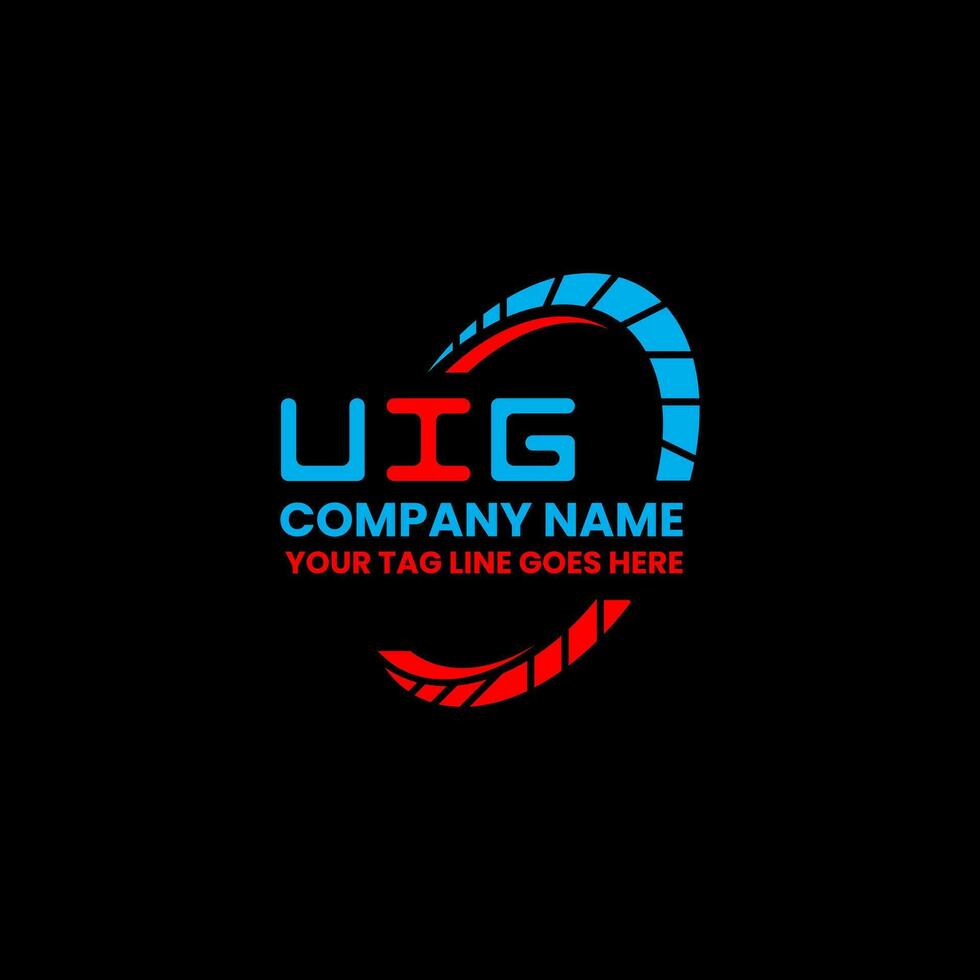 uig carta logotipo vetor projeto, uig simples e moderno logotipo. uig luxuoso alfabeto Projeto