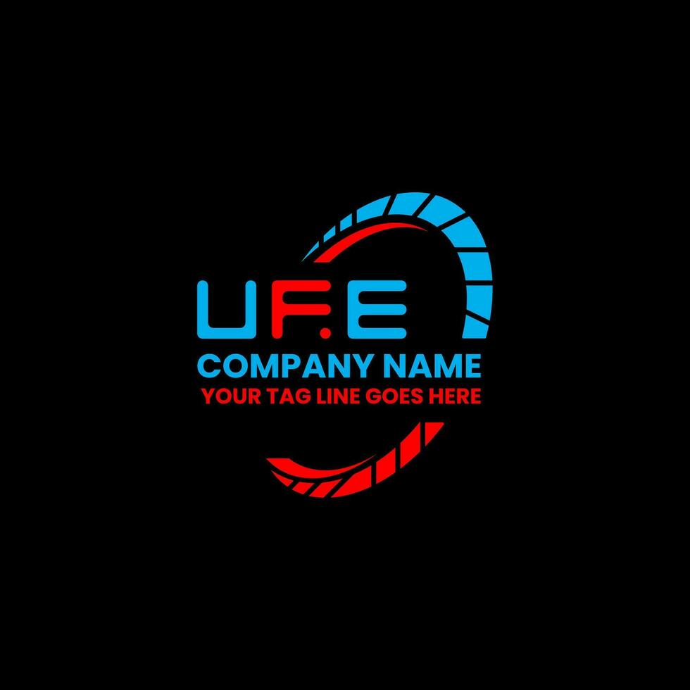 ufe carta logotipo vetor projeto, ufe simples e moderno logotipo. ufe luxuoso alfabeto Projeto