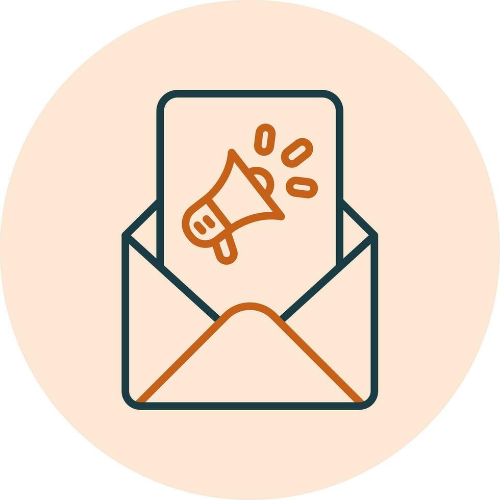 ícone de vetor de e-mail marketing