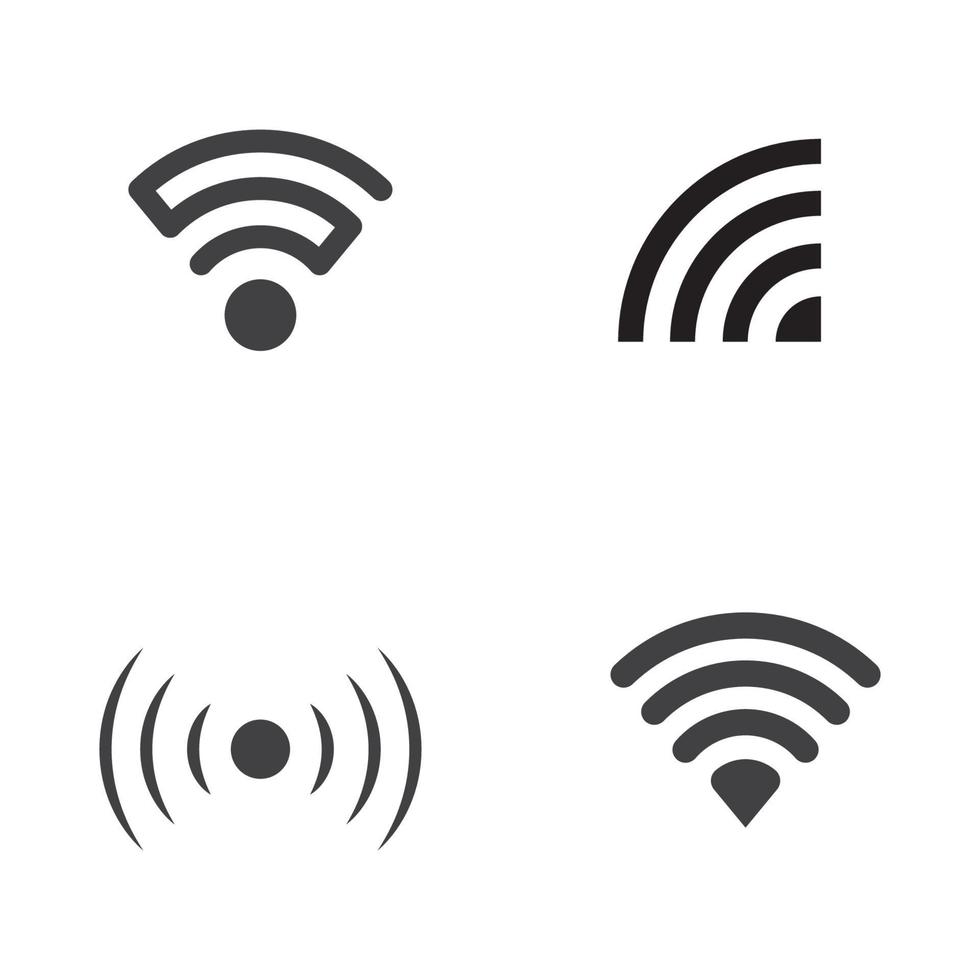 design de ilustração de sinal wi-fi vetor