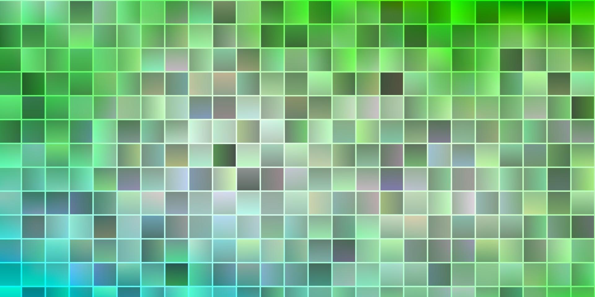 padrão de vetor verde claro em estilo quadrado.