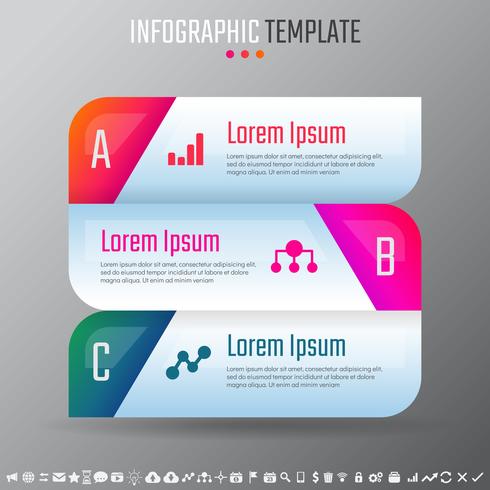 Modelo de design de infografia vetor