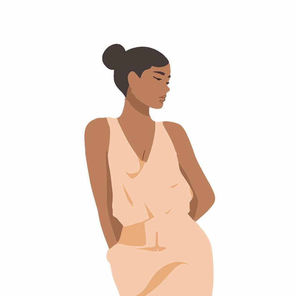 uma minimalista personagem ilustração para usar em sites, social meios de comunicação perfis, ou digital marketing materiais. vetor