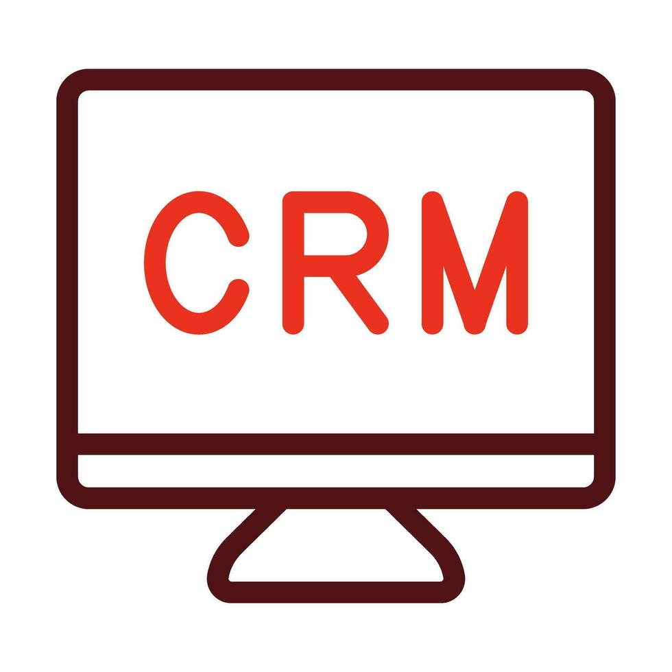 crm vetor Grosso linha dois cor ícones para pessoal e comercial usar.