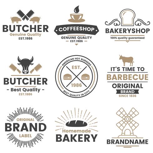 Vintage Retro Vector Logo para banner