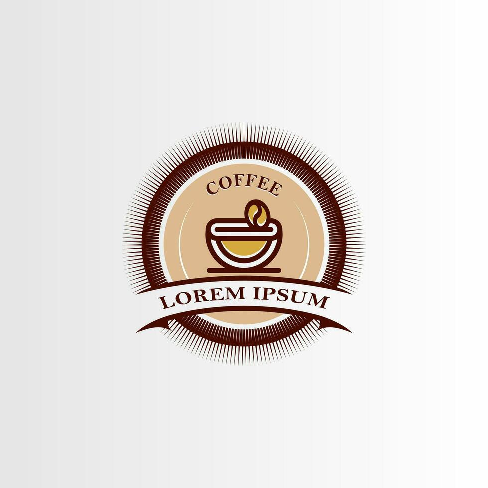 vintage logotipo para Comida e beber restaurante e café fazer compras. vetor