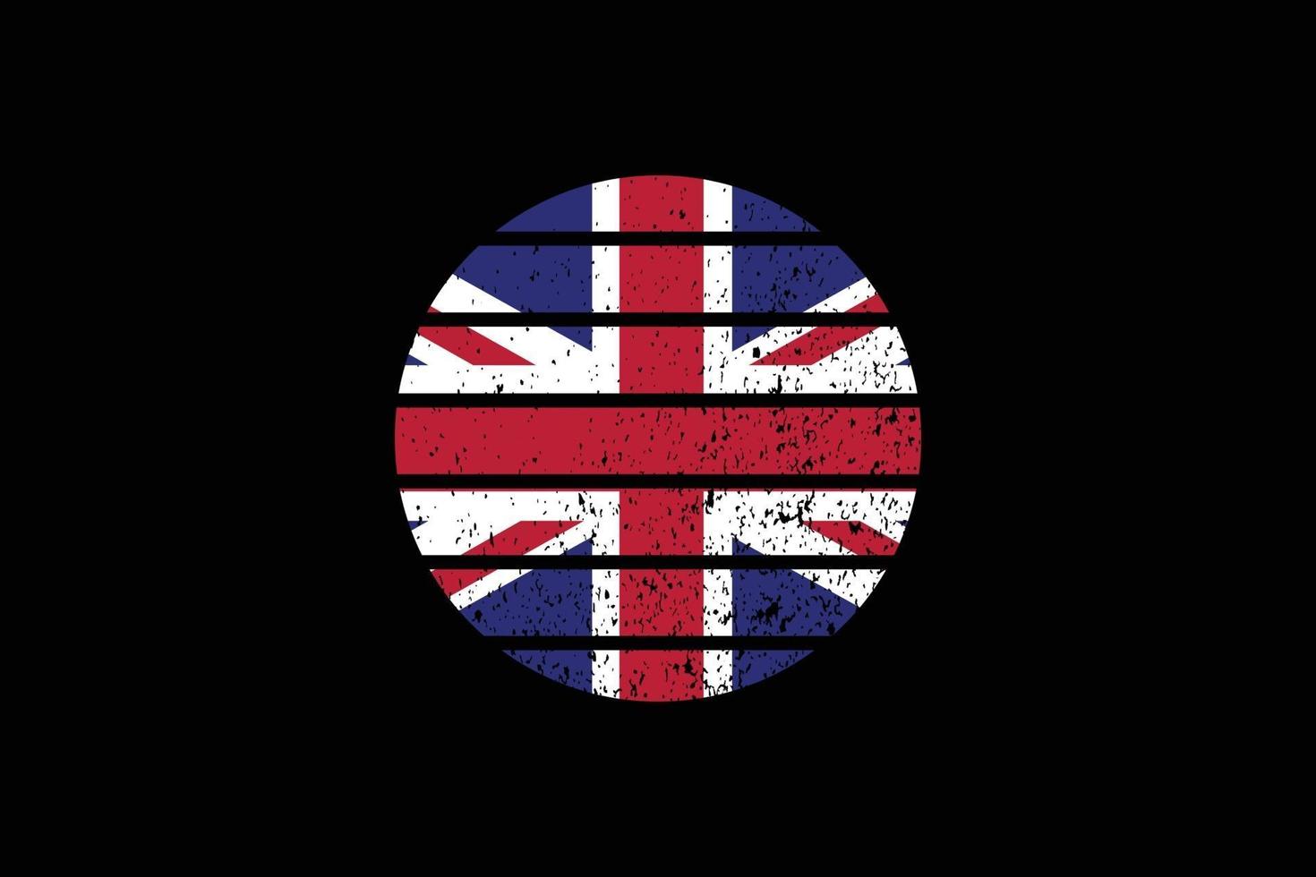 bandeira do estilo grunge do Reino Unido. ilustração vetorial. vetor