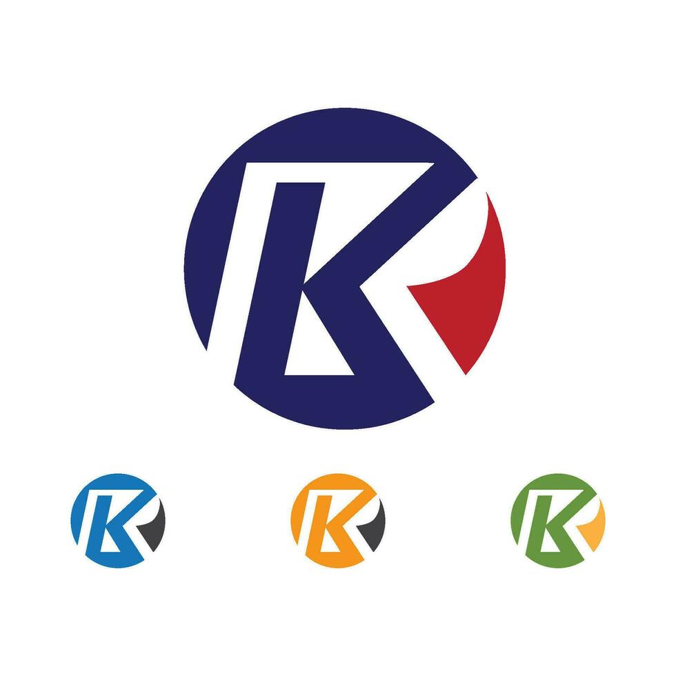 modelo de logotipo de letra k vetor