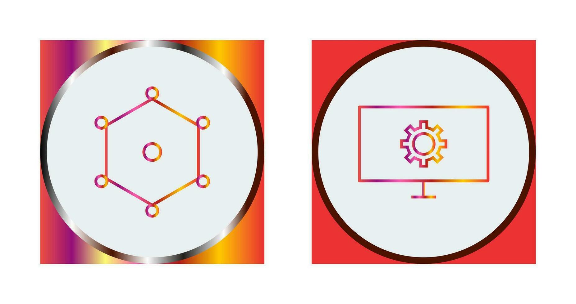 nós e rede configuração ícone vetor