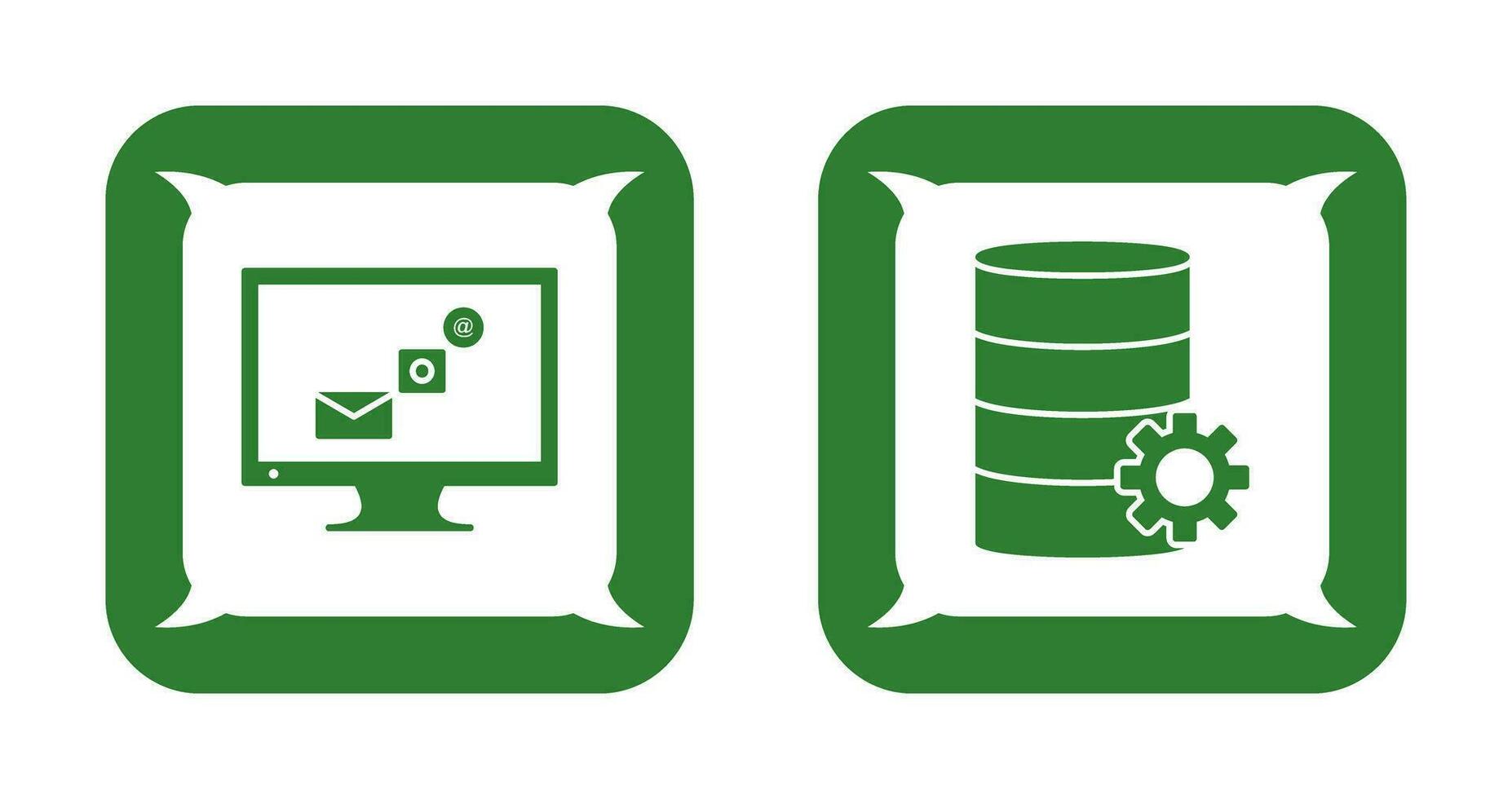 digital marketing e base de dados gestão ícone vetor