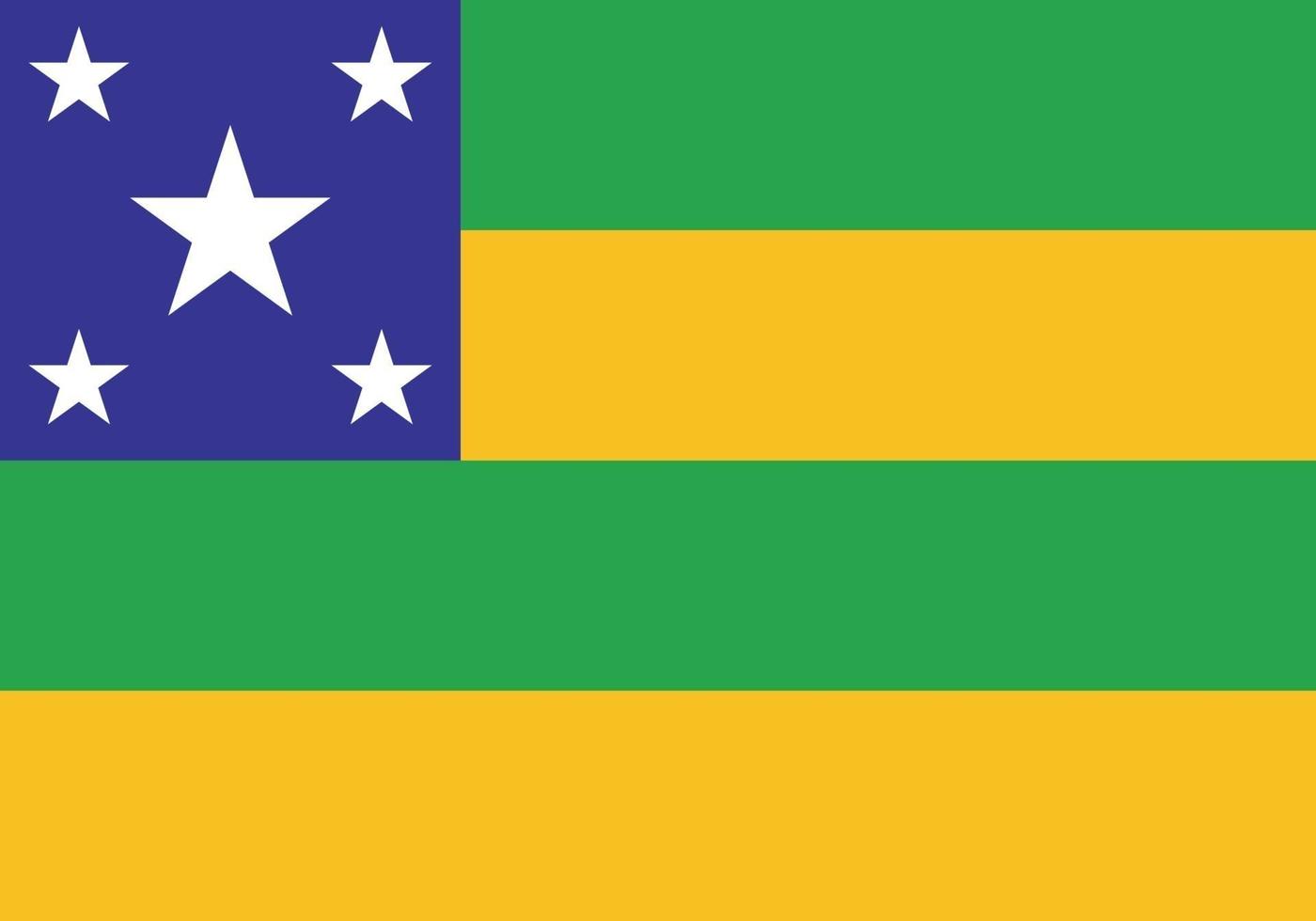 sergipe oficialmente bandeira vetor