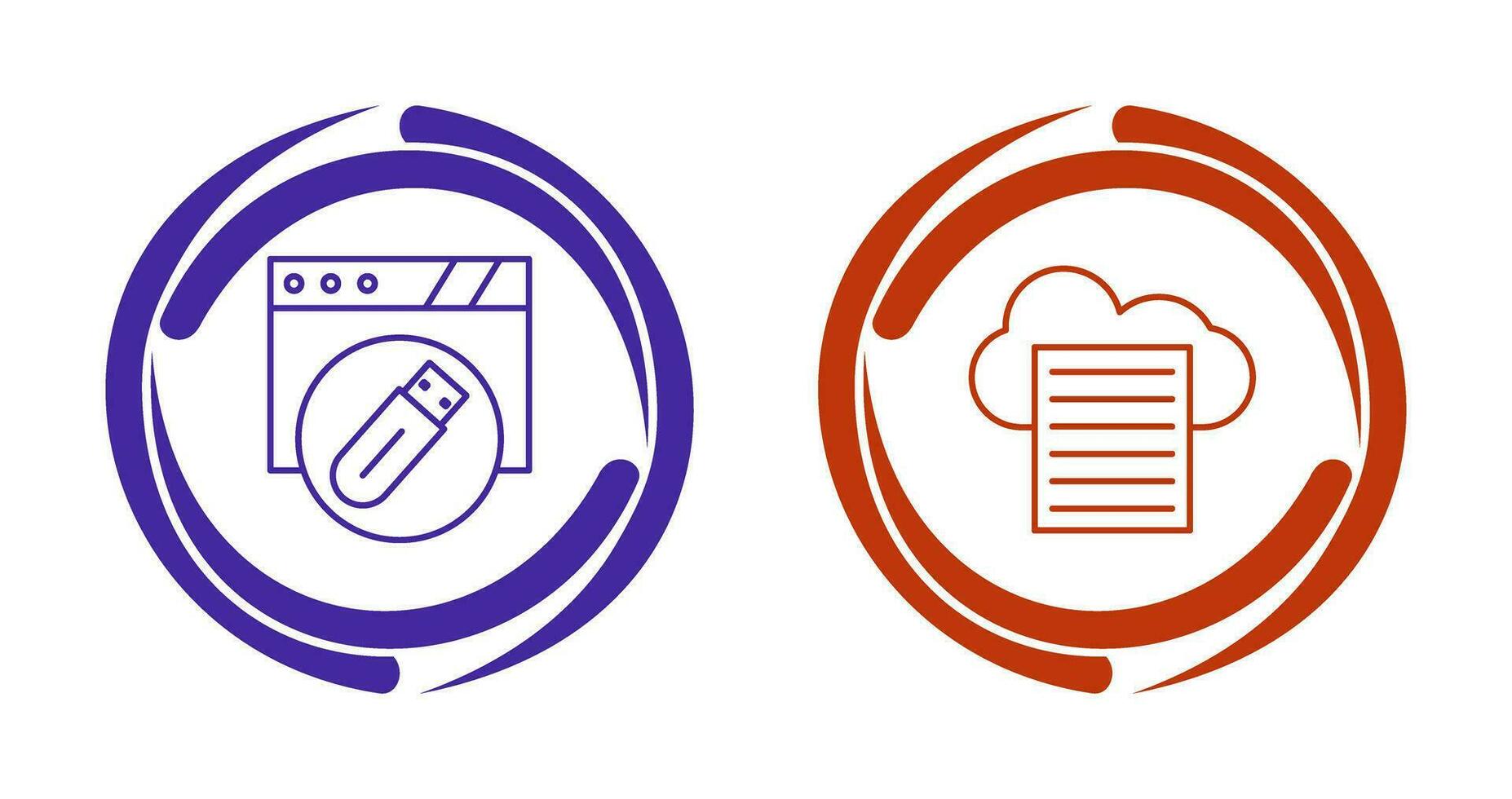 Folha e USB instantâneo dirigir ícone vetor