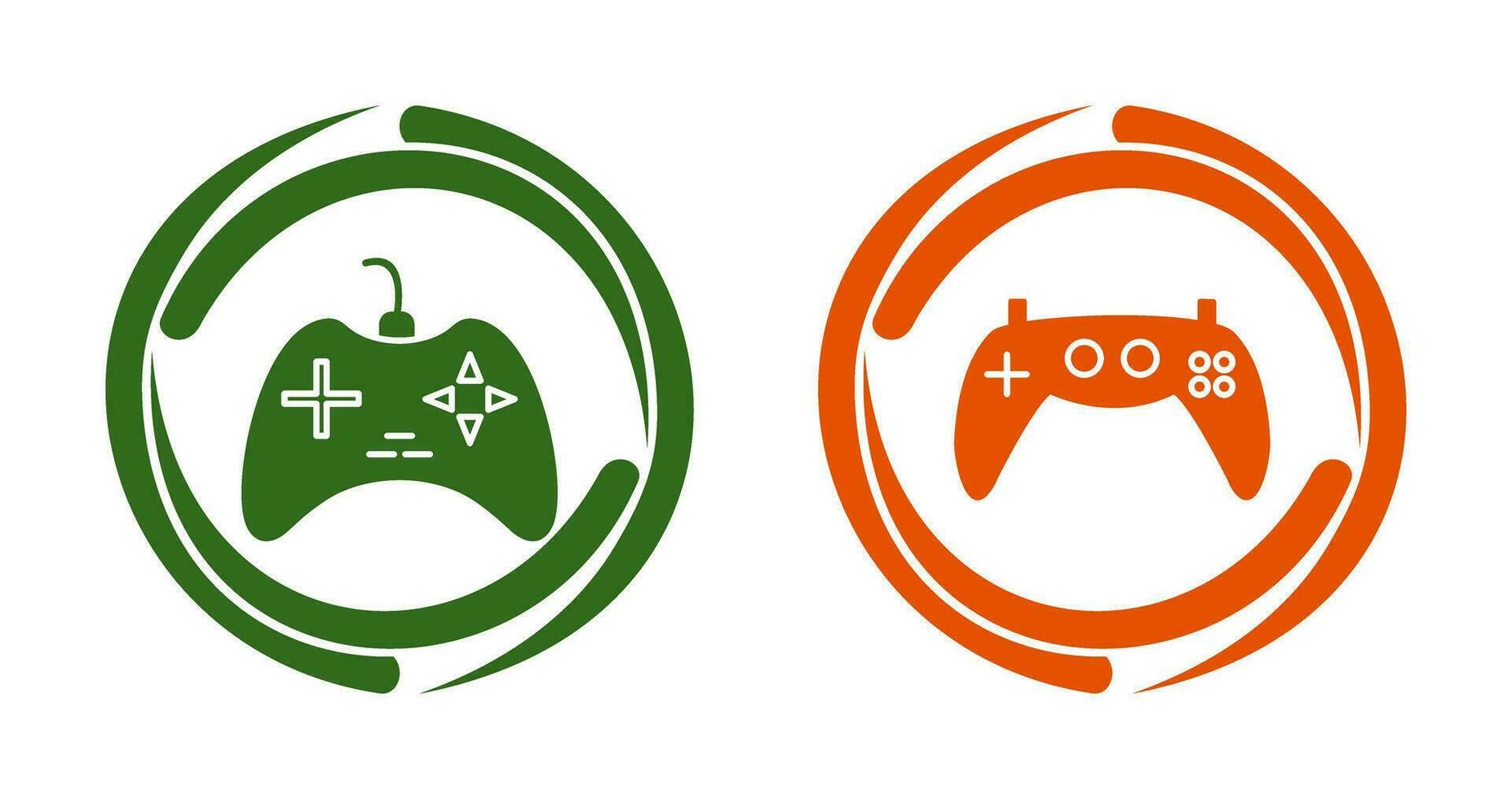 jogos console e jogos console ícone vetor