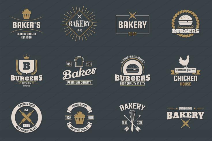 Vintage Retro Vector Logo para banner