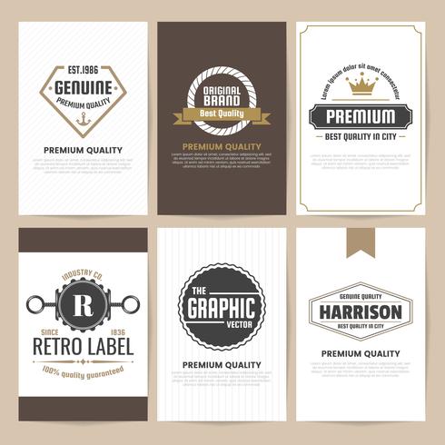 Vintage Retro Vector Logo para banner