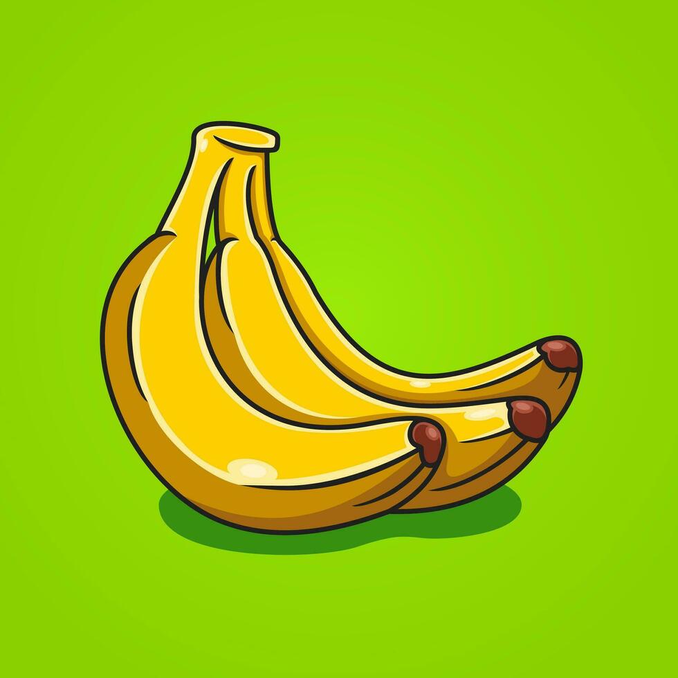 ilustração do fresco banana fruta vetor