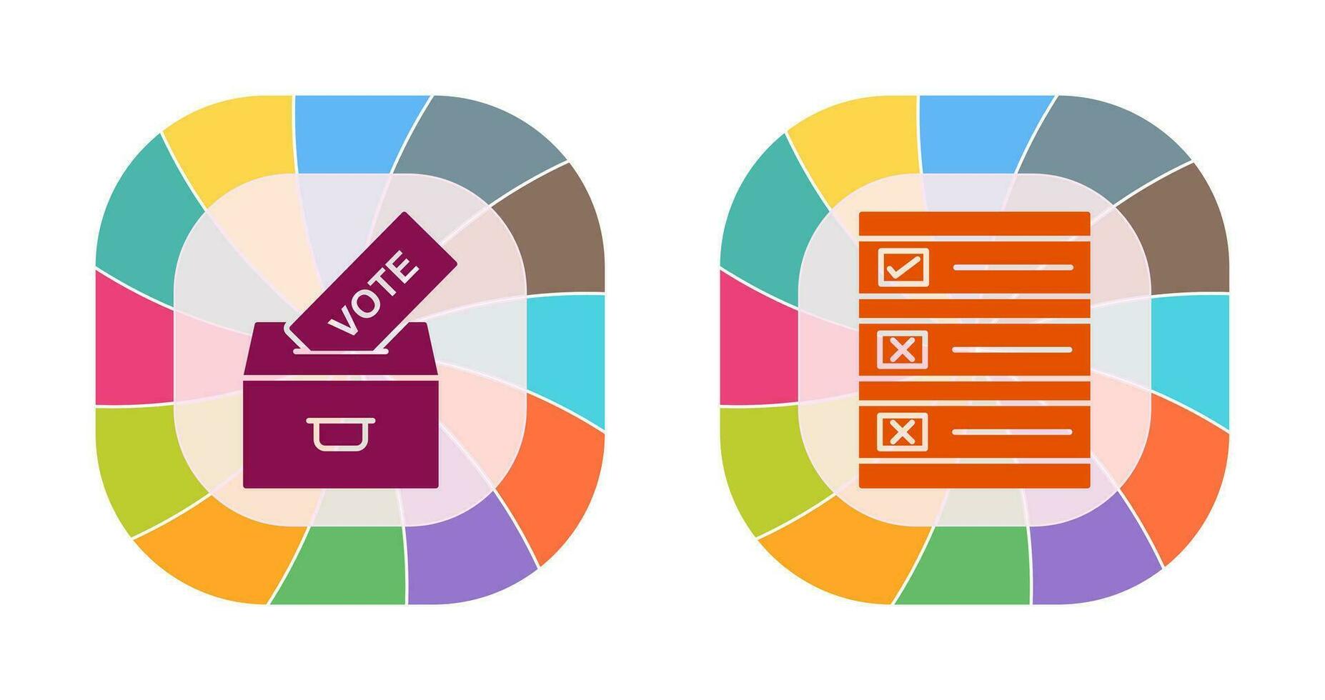 fundição voto e votação papel ícone vetor