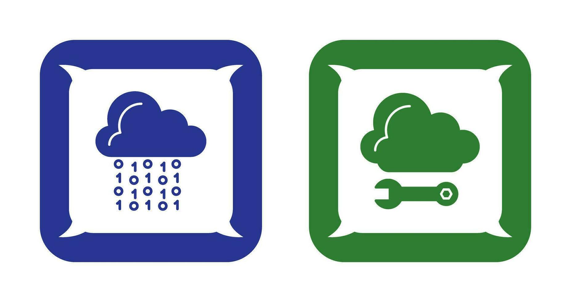nuvem codificação e nuvem Informática ícone vetor