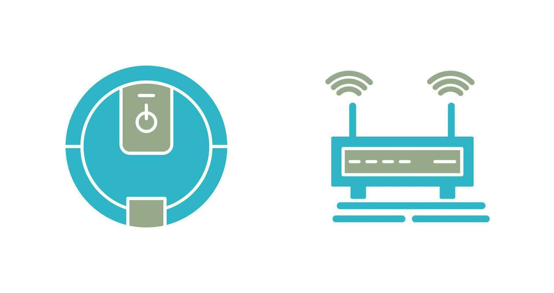 poder botão e Wi-fi sinais ícone vetor