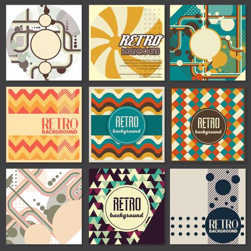 Modelo de Design retro vintage estilo de fundo vetor