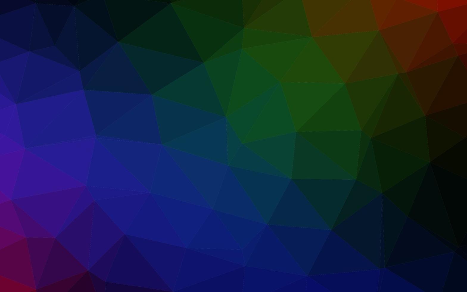 cenário de mosaico abstrato de vetor de arco-íris multicolorido escuro.