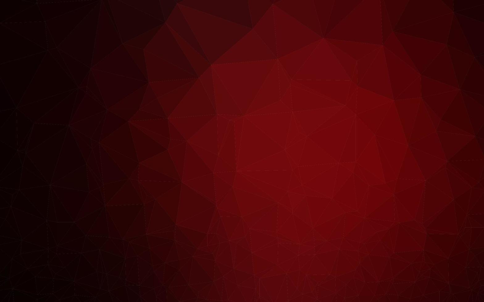 modelo de mosaico de triângulo de vetor vermelho escuro.
