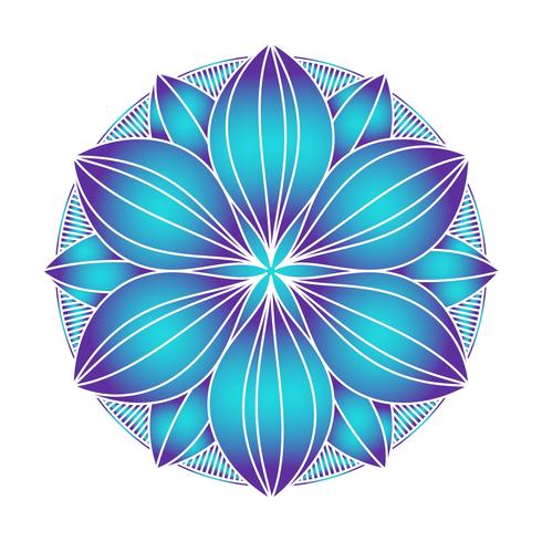 Imagem vetorial de ornamento de mandala vetor