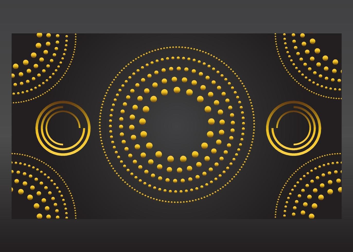 fundo gradiente dourado cirlce luxuoso vetor