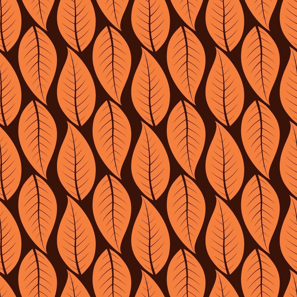 padrão artístico sem costura com design de folhas abstratas vetor