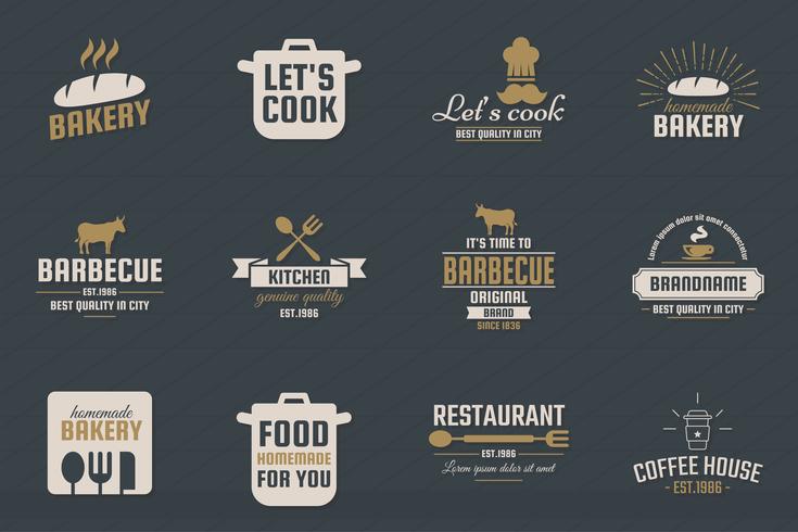 Vintage Retro Vector Logo para banner