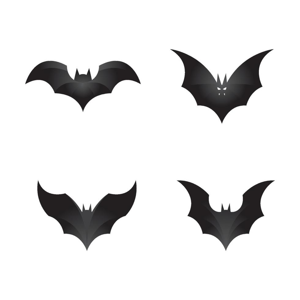 design de logotipo de imagens de morcego vetor