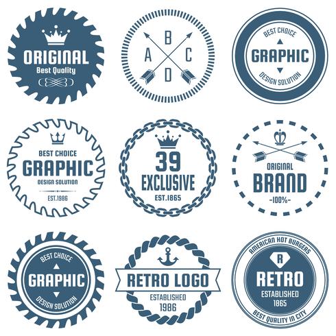 Vintage Retro Vector Logo para banner