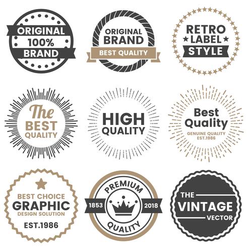 Vintage Retro Vector Logo para banner