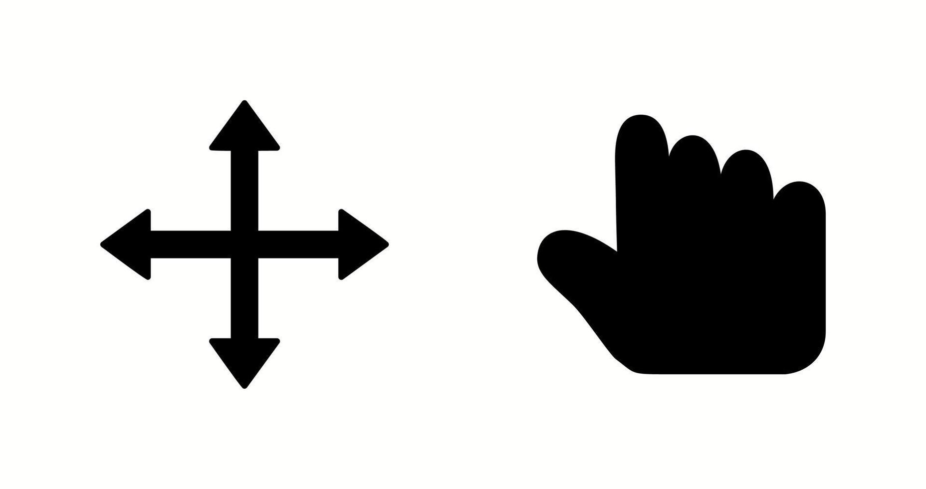 conjunto único de dois ícones vetoriais vetor