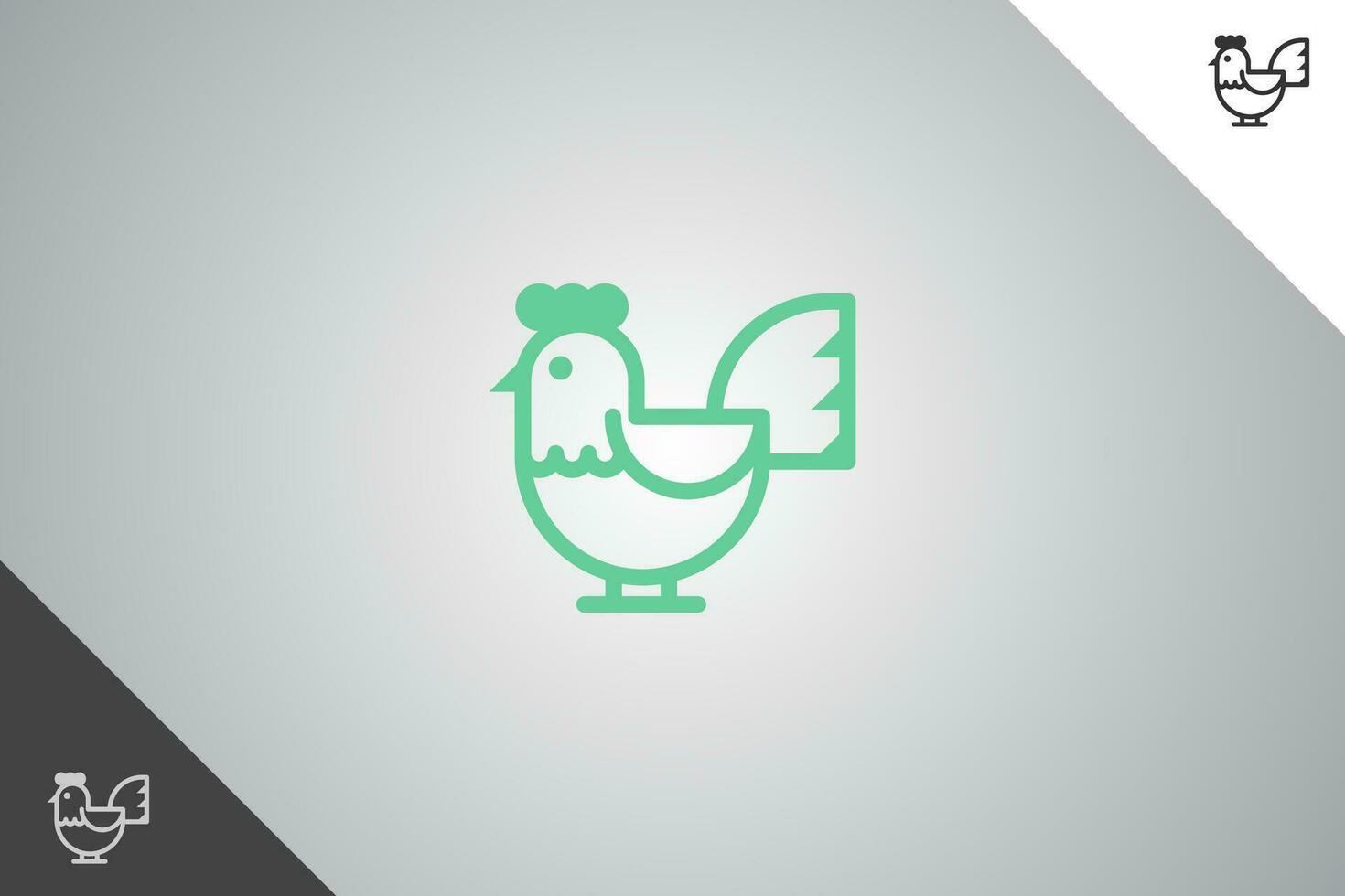 frango logotipo. mínimo e moderno logotipo. perfeito logotipo para o negócio relacionado para agricultura indústria, trigo fazenda, Fazenda campo, natural colheita, criador. isolado fundo. vetor eps 10.