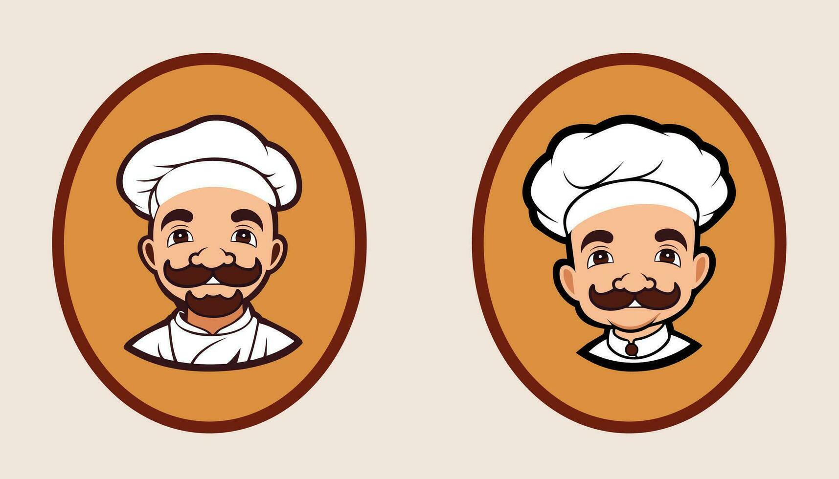 sorridente tio uma desenho animado do vetor ilustração a chefe de cozinha tio dentro uniforme