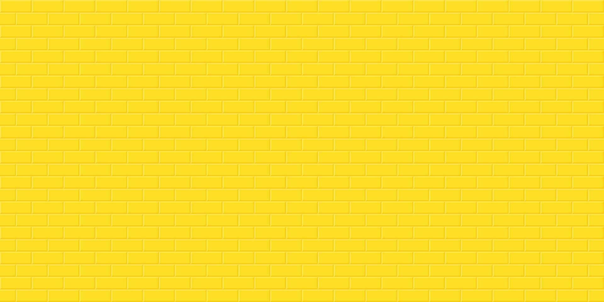 amarelo tijolo parede fundo, abstrato geométrico desatado padronizar projeto, vetor ilustração
